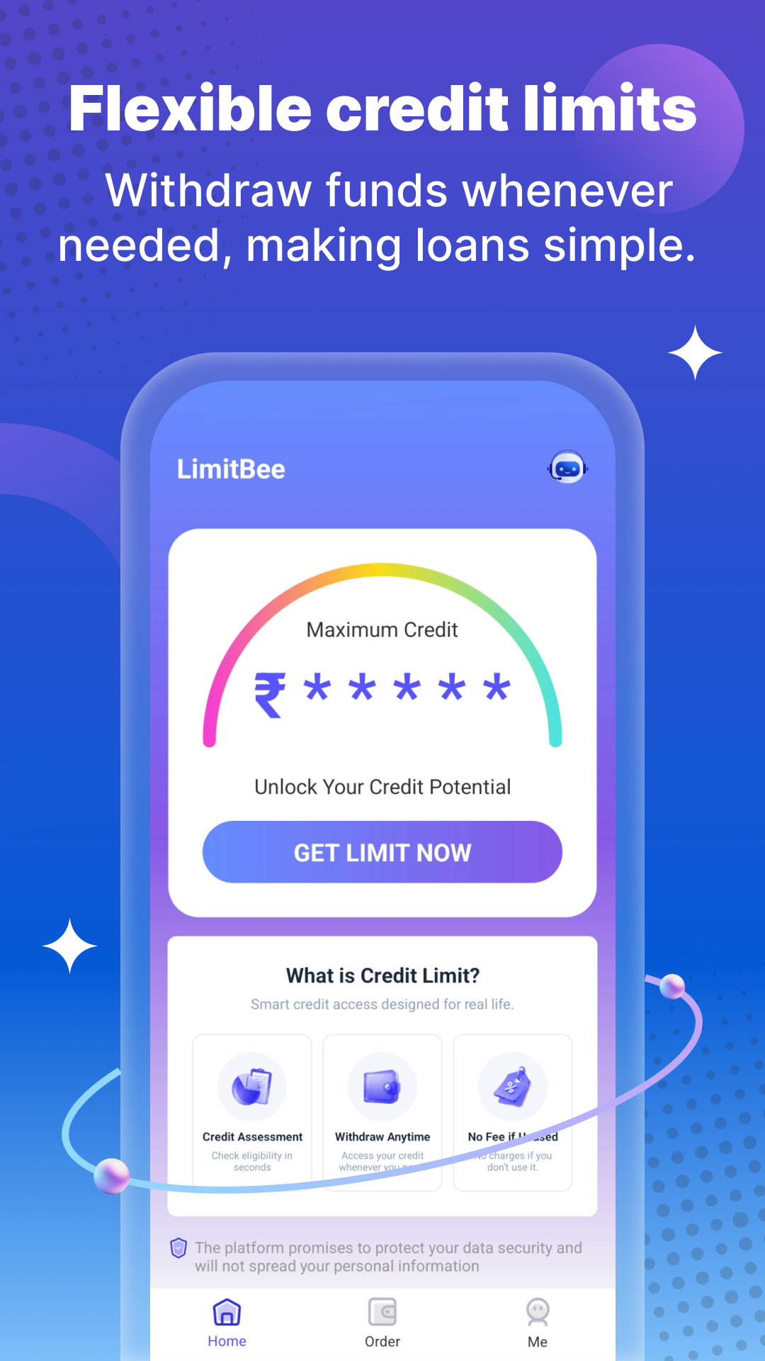 LimitBee App — Flexible credit limits, withdraw funds whenever needed