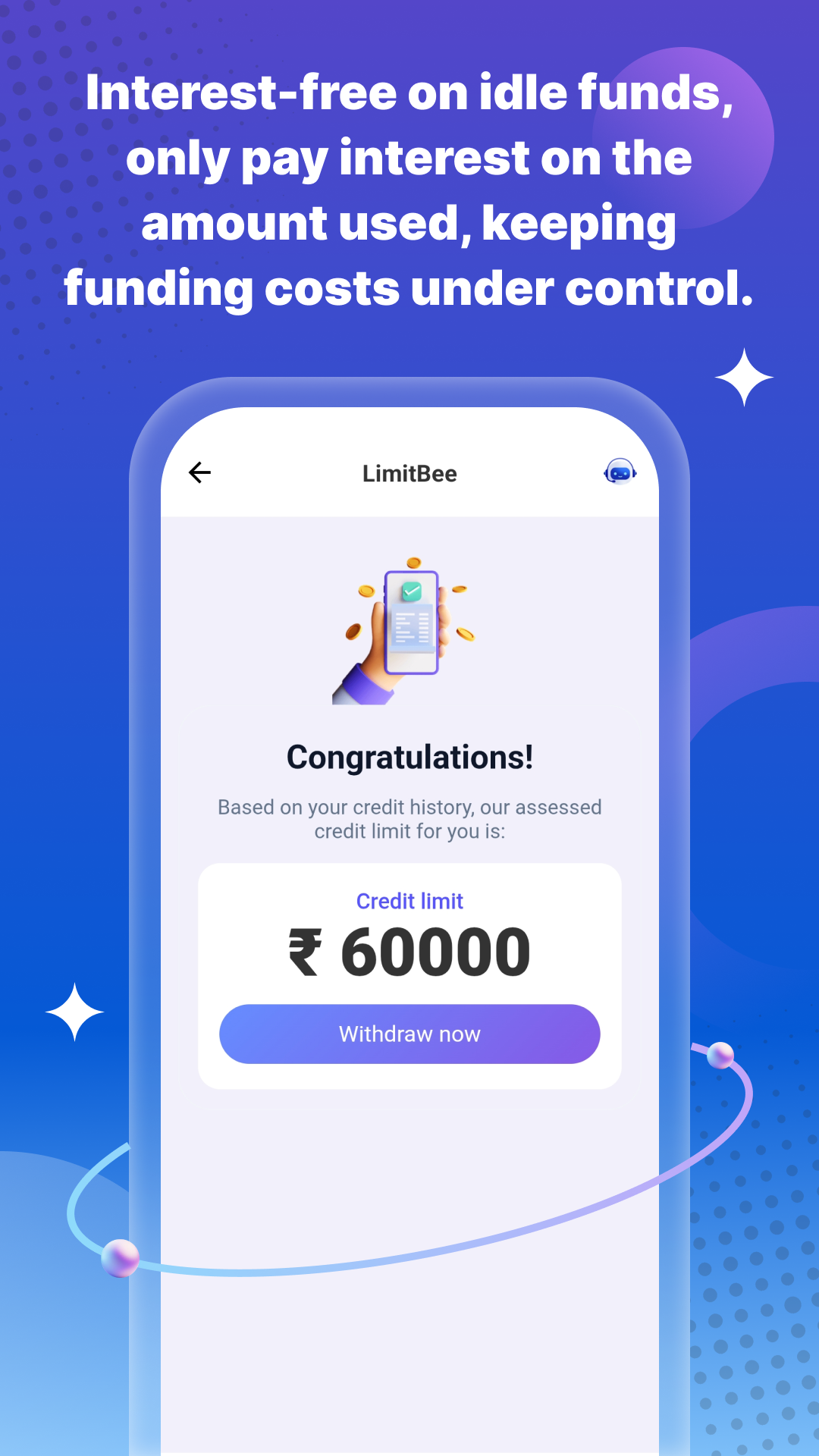 Interest-free on idle funds